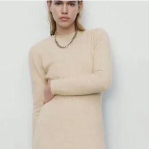 NWT Zara wool Alpaca Blend Dress Sz. M